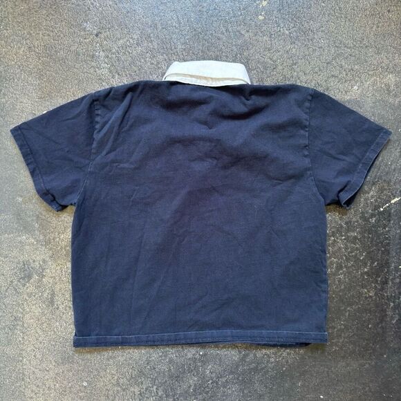 John Galt San Francesco Navy Blue Polo Shirt Women’s Size Small Preppy Style - Picture 7 of 7